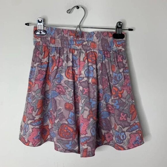 Aritzia Wilfred Shorts Print Pattern High Rise Flowy Purple y2k 2000s Size XS - Picture 6 of 10